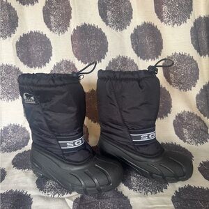 Sorel Kids Black Snow Boots